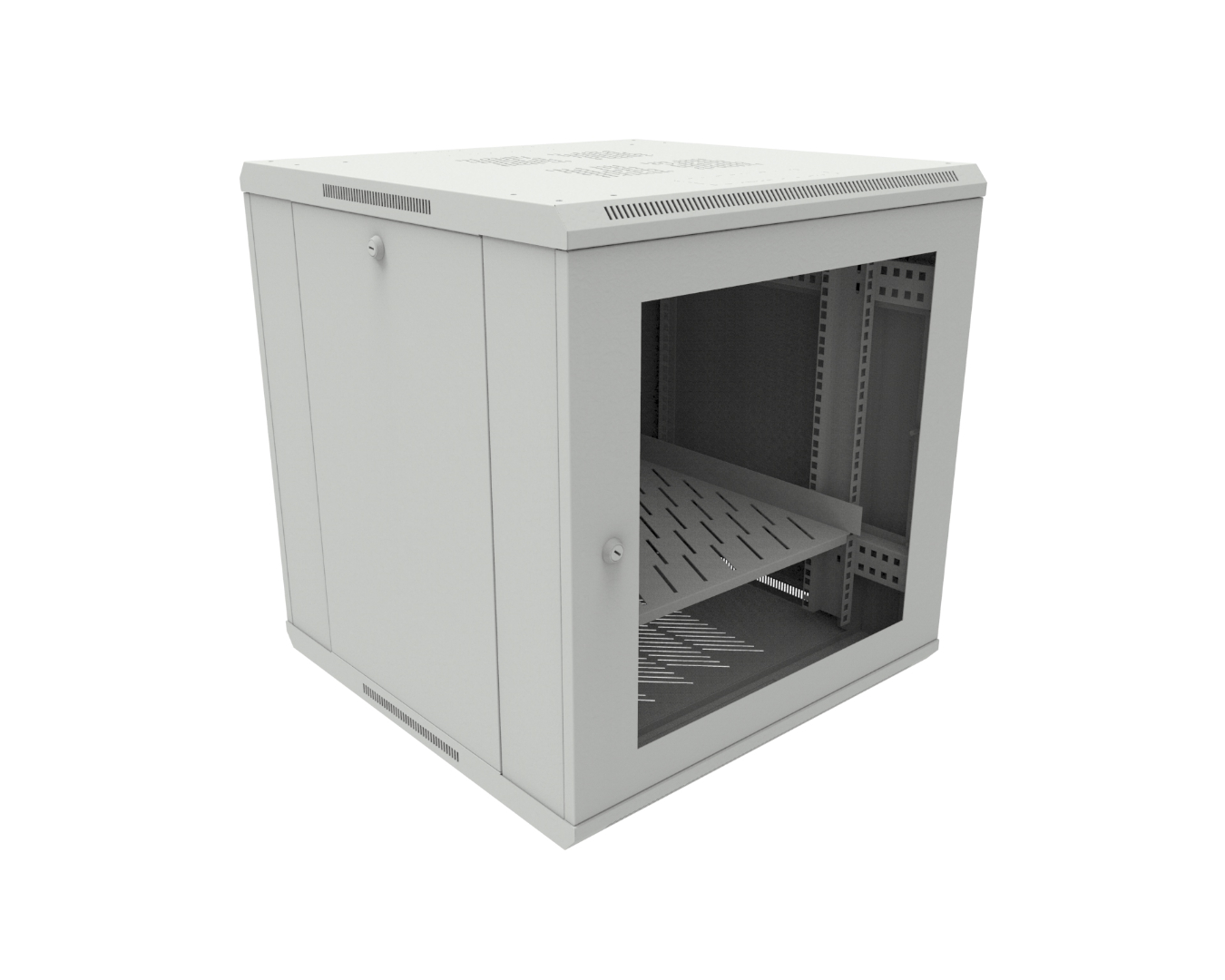Indoor cabinets - free-standing: SWW-600/750/530-S-19"-15U-S-R7035