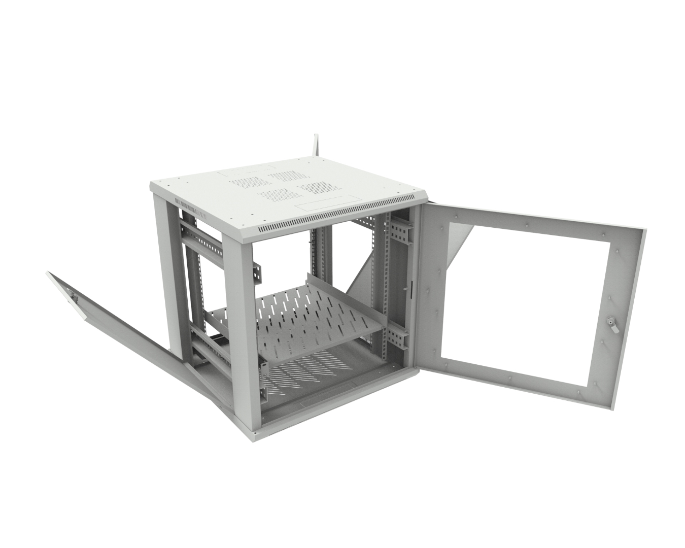 Indoor cabinets - free-standing: SWW-600/750/530-S-19"-15U-S-R7035