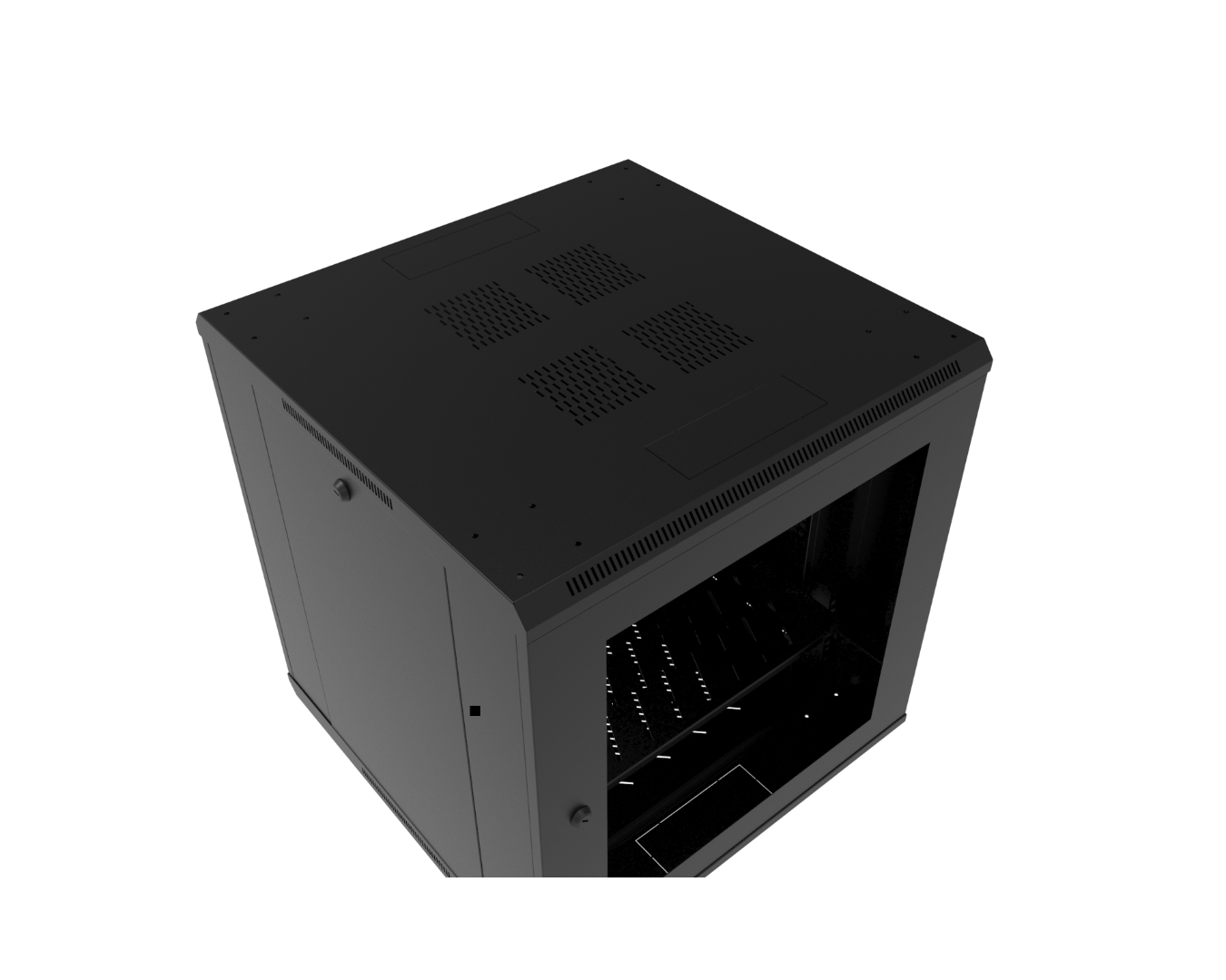 Indoor cabinets - free-standing: SWW-600/750/530-S-19"-15U-S-R9005