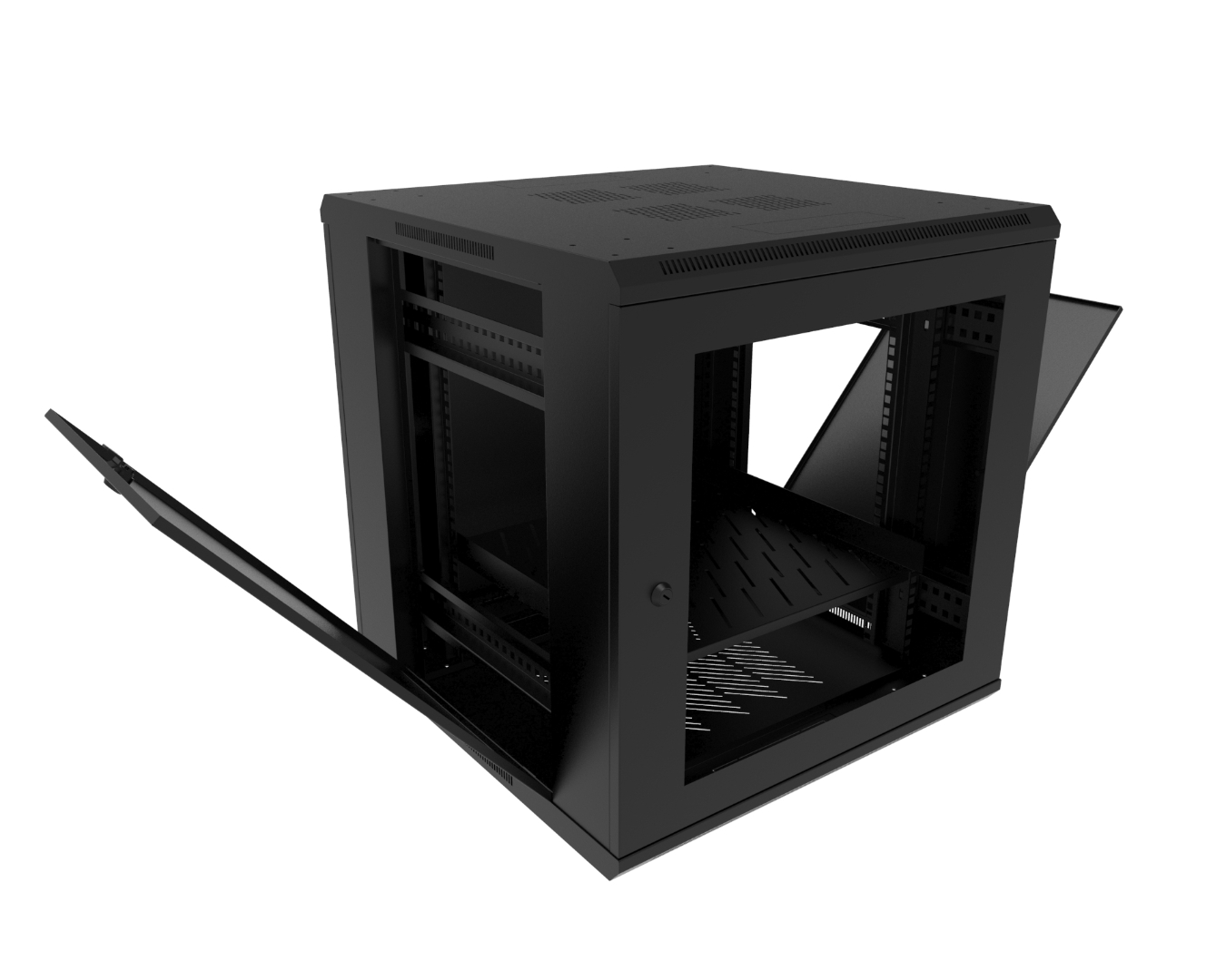 Indoor cabinets - free-standing: SWW-600/750/530-S-19"-15U-S-R9005