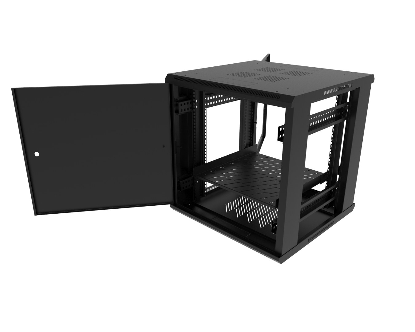 Indoor cabinets - free-standing: SWW-600/750/530-S-19"-15U-S-R9005