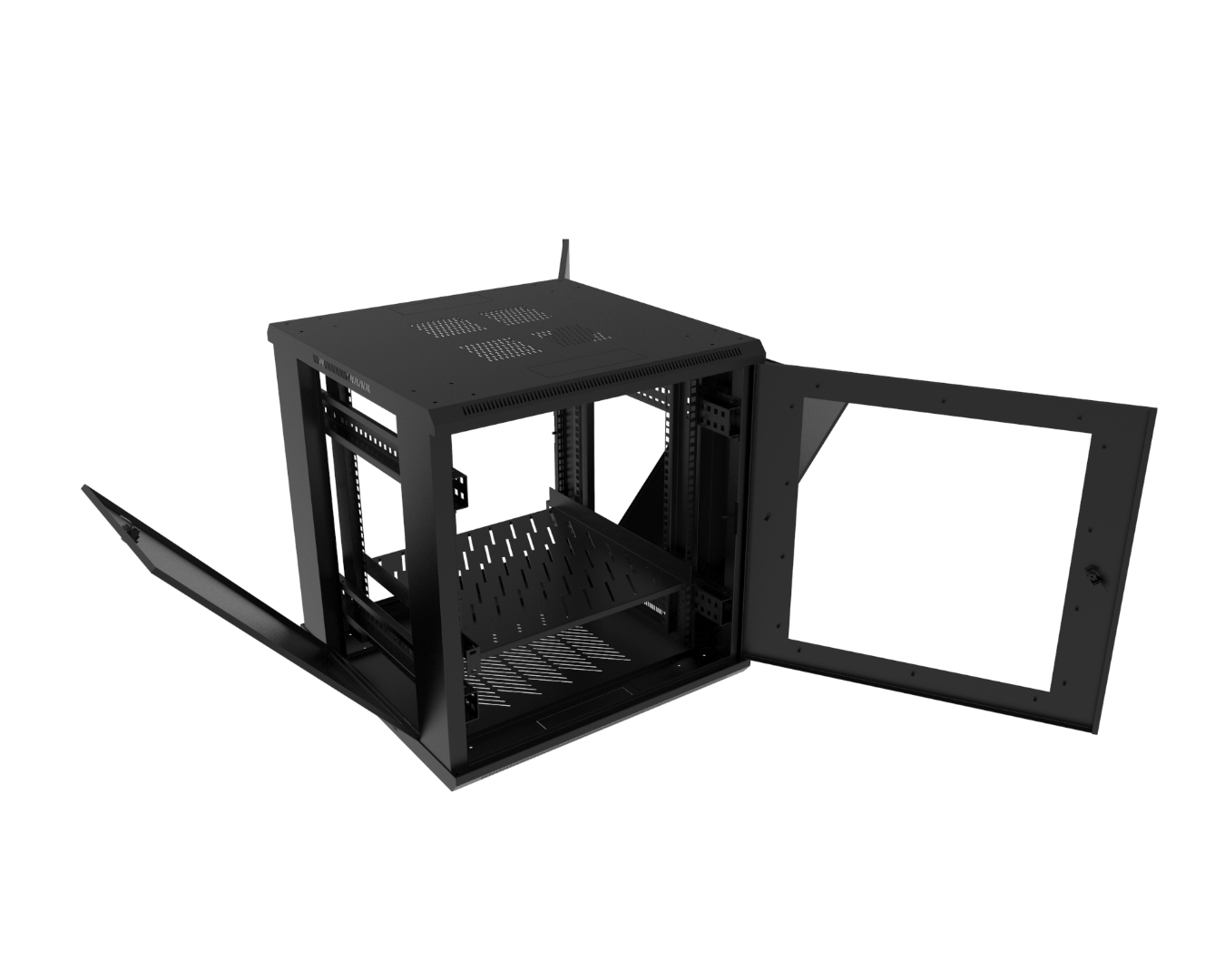 Indoor cabinets - free-standing: SWW-600/1160/530-S-19"-24U-S-R9005