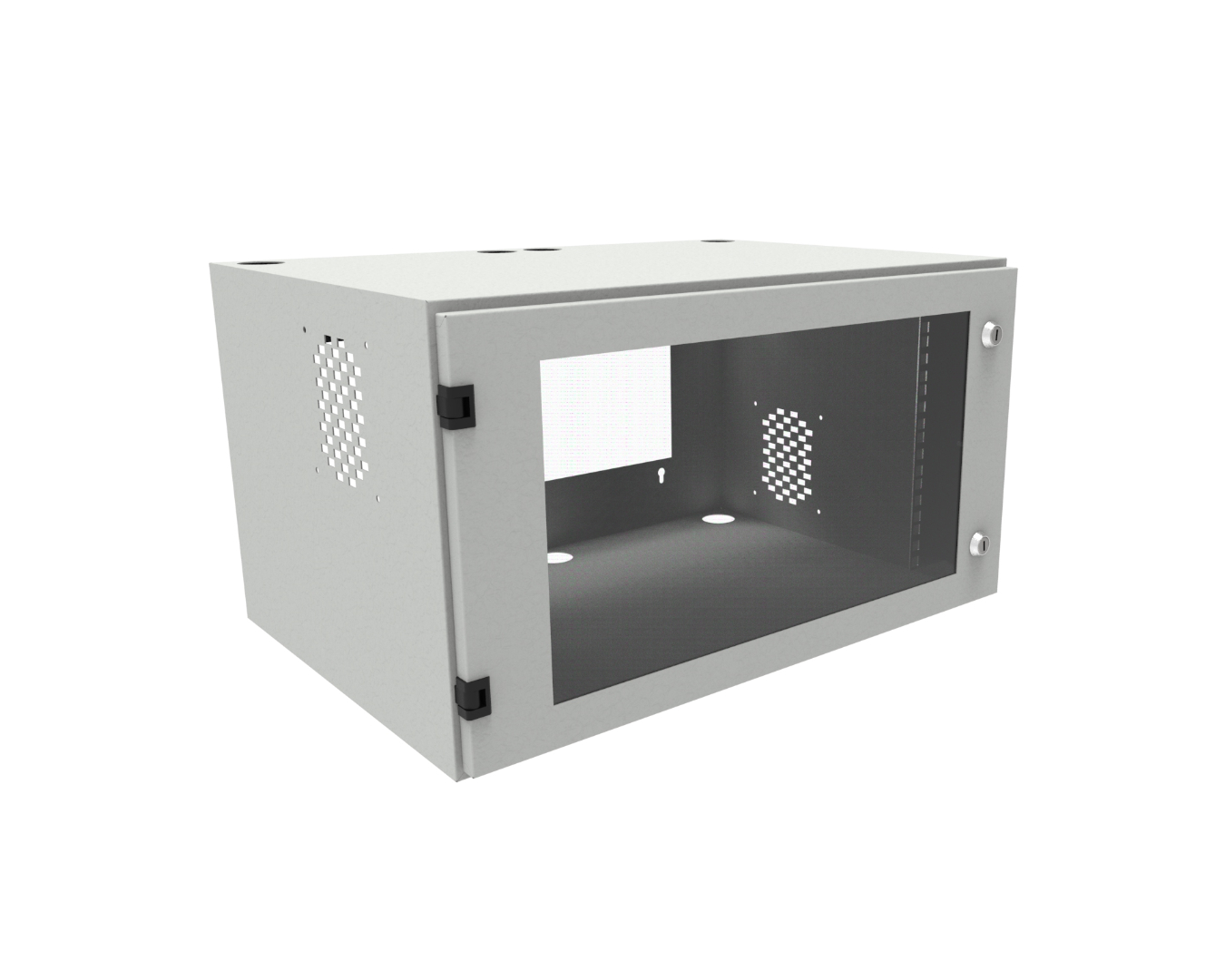 Indoor cabinets - wall-mounted: TPR-560/320/410-S-19"-6U-S-R7035