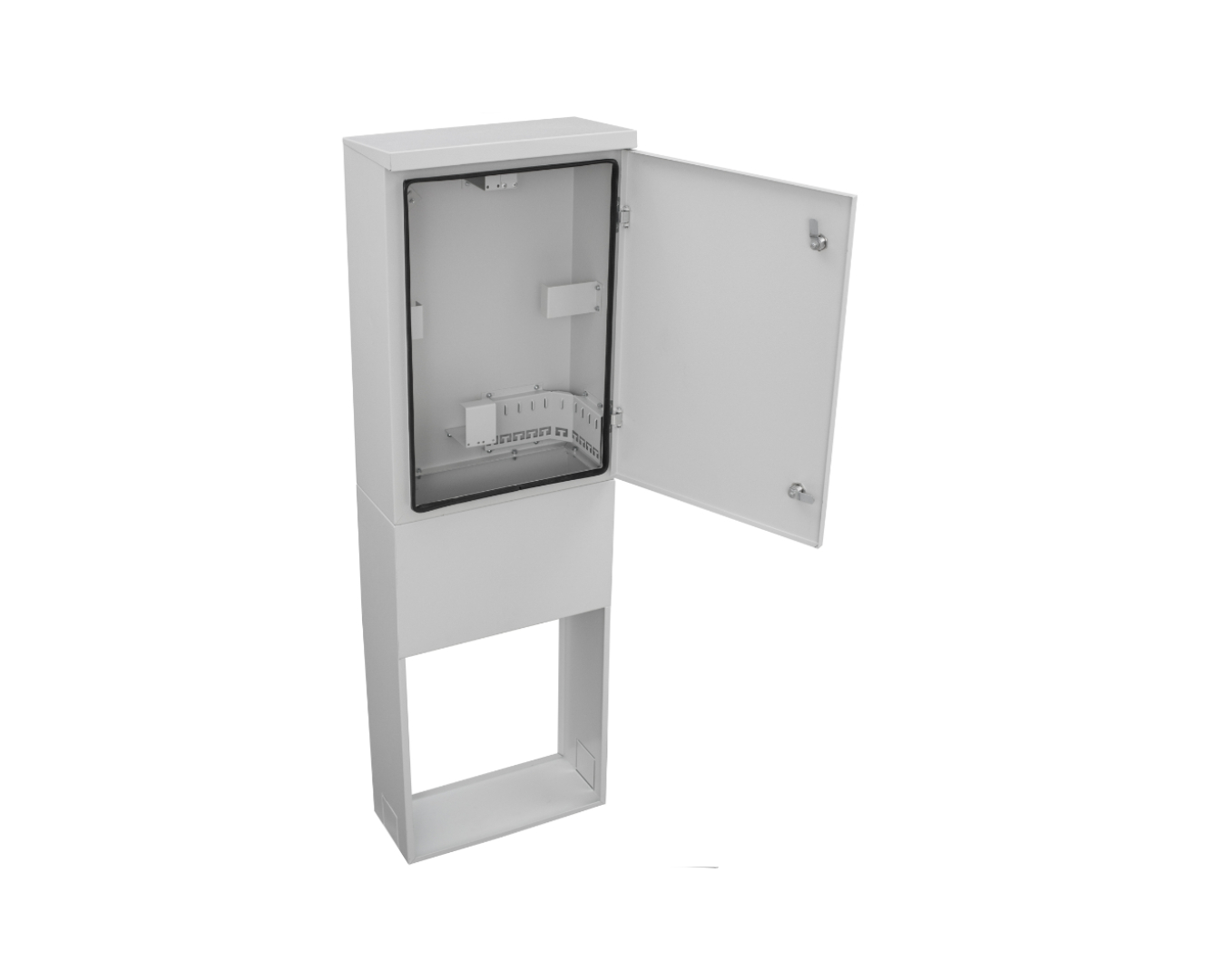 Optical outdoor cabinets - for a fiber optic enclosure: SZS-M-450/1430/230-S-R7035