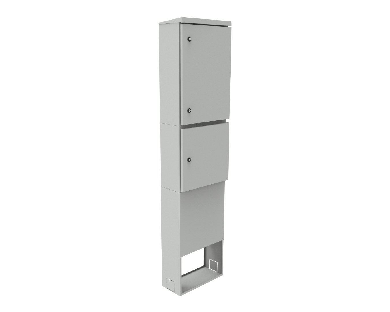 Optical outdoor cabinets - for a fiber optic enclosure: SZS-M-450/1870/230-S-R7035