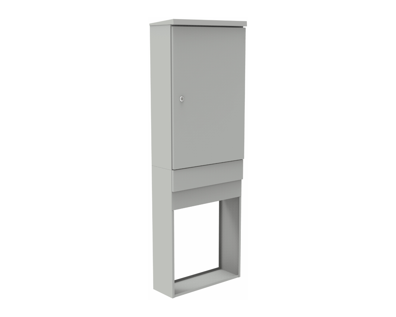 Optical outdoor cabinets - with tippable insert: SZS-BSZ-520/1500/210-144-SCS-0K3-S-R7035