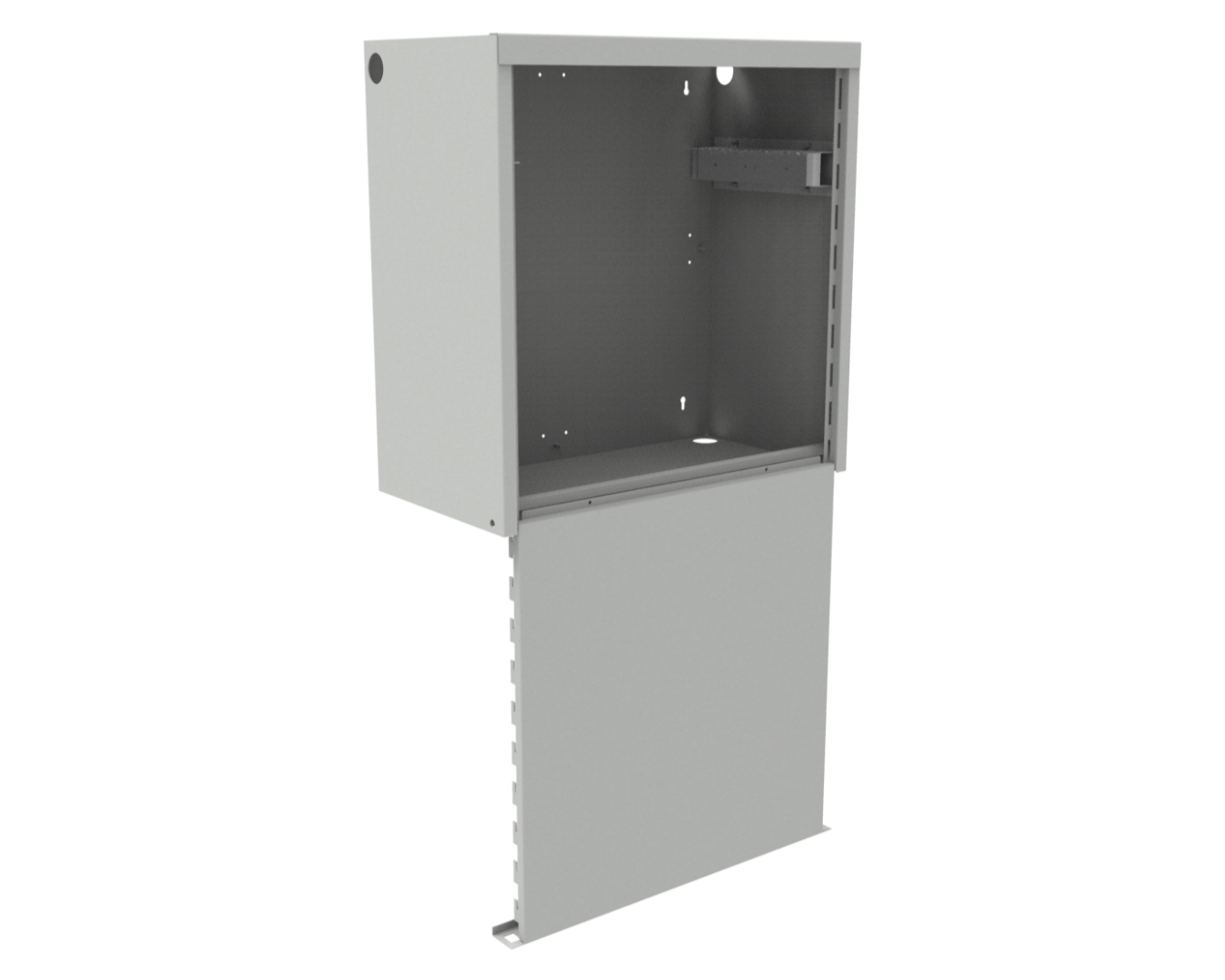 Anti-burglary cabinets - with a key lock: SA-580/1100/300-ZNZ-19"-W-5U-S-R7035